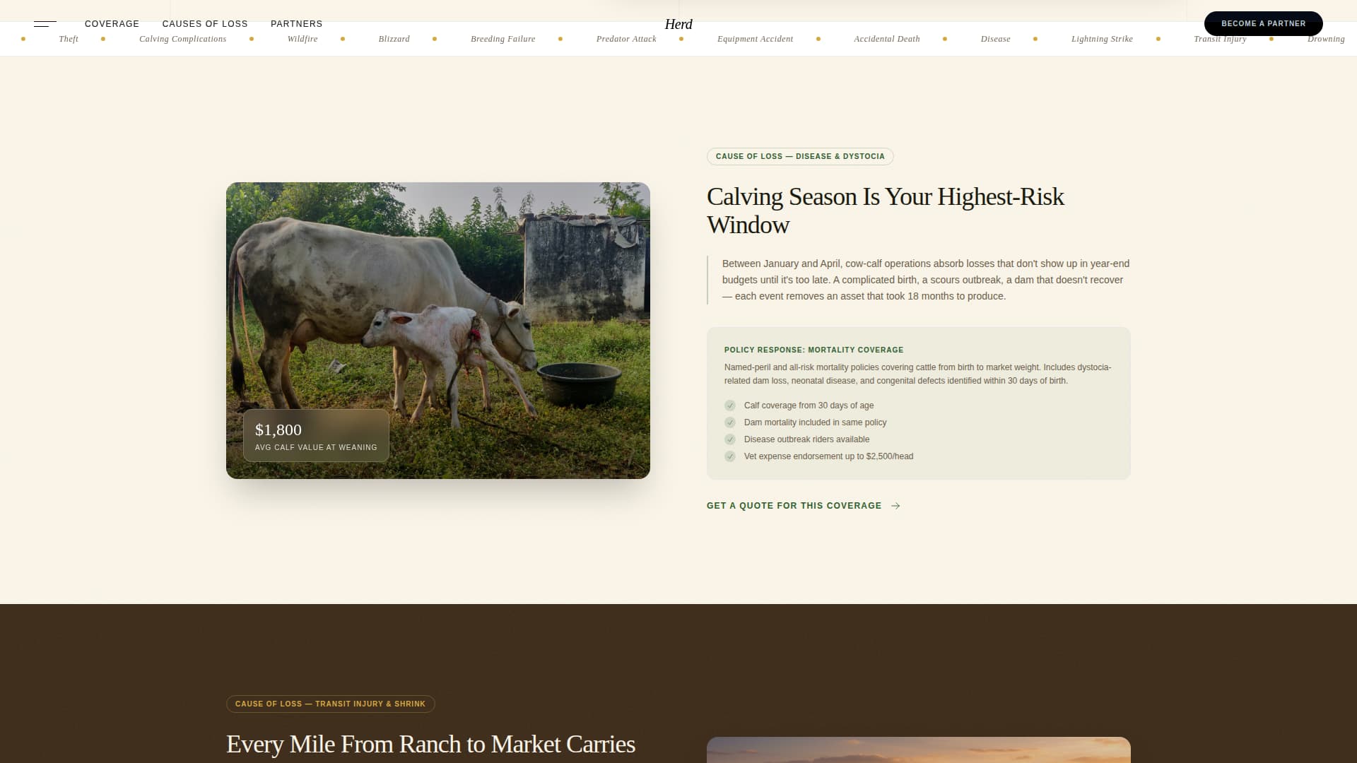 Agricultural Insurance & Finance Professional Website Template