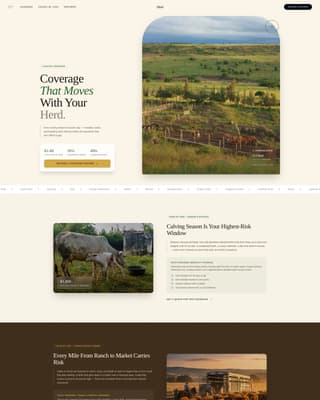 Agricultural Insurance & Finance Professional Website Template