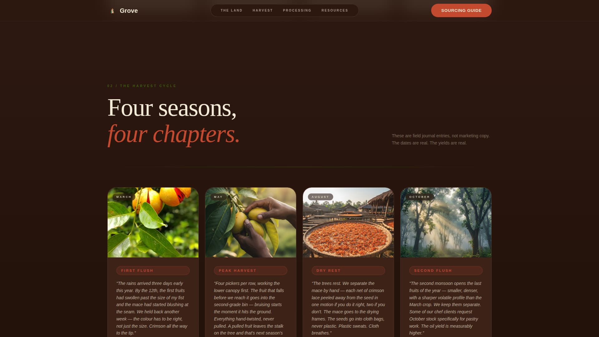 Spice & Herb Farm Professional Website Template