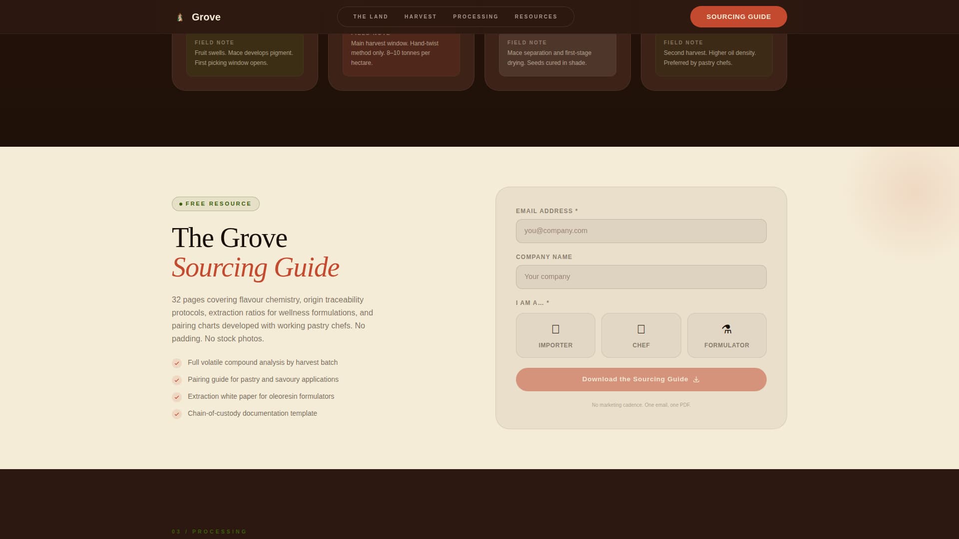 Spice & Herb Farm Professional Website Template