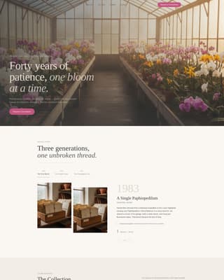 Nursery & Plant Farm Professional Website Template