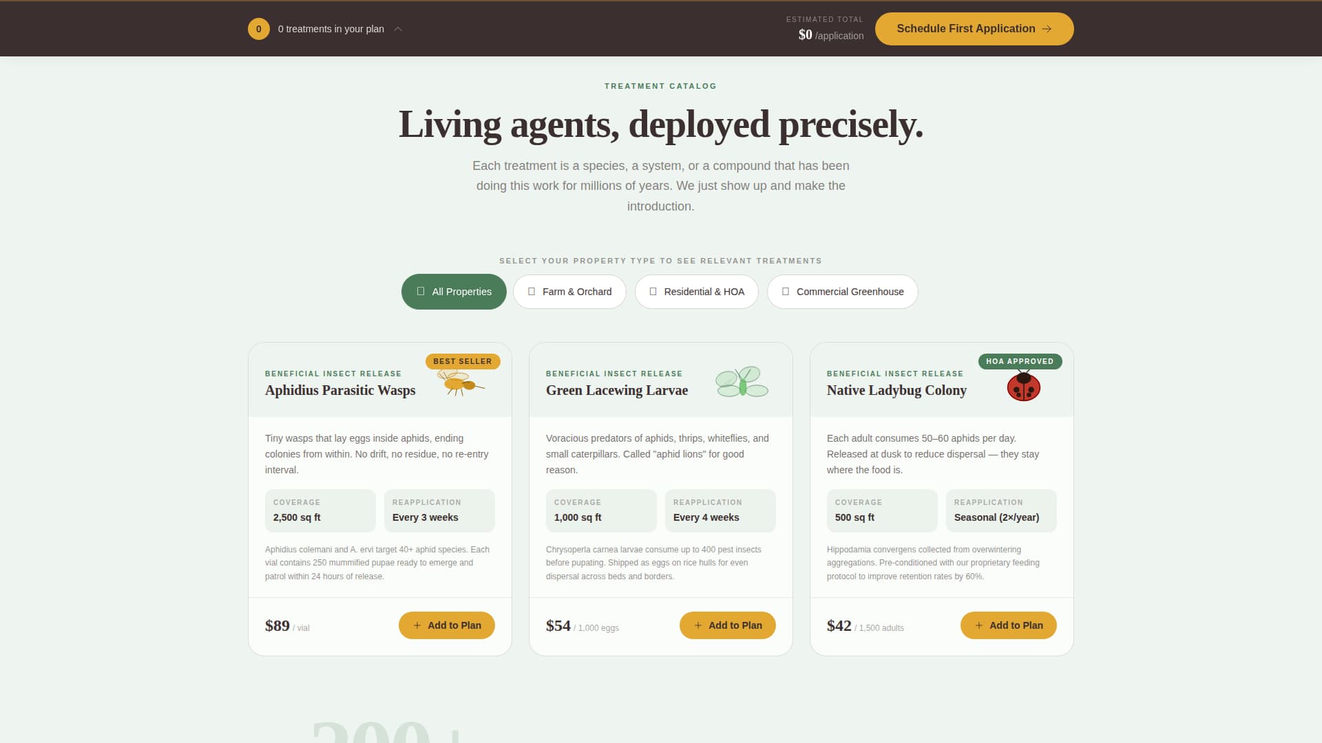 Canopy - Living Pest Management Landing Page Template