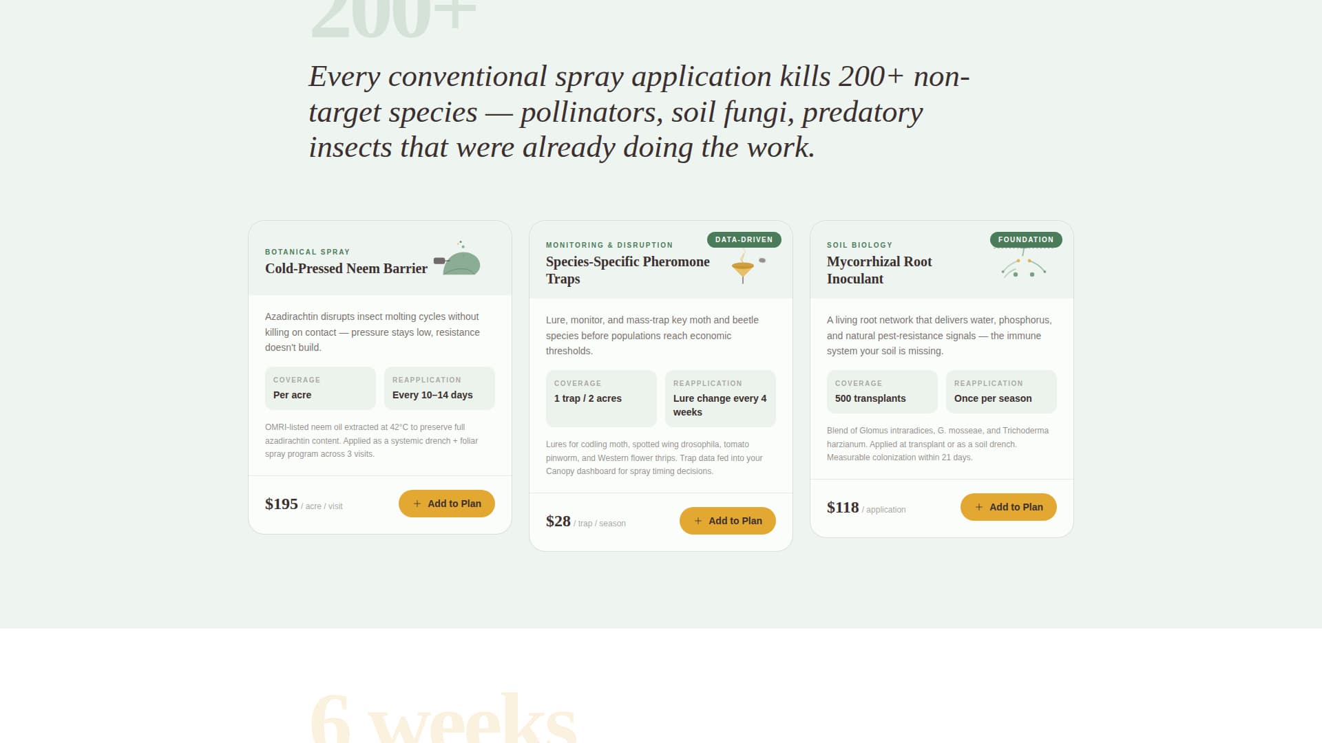 Canopy - Living Pest Management Landing Page Template