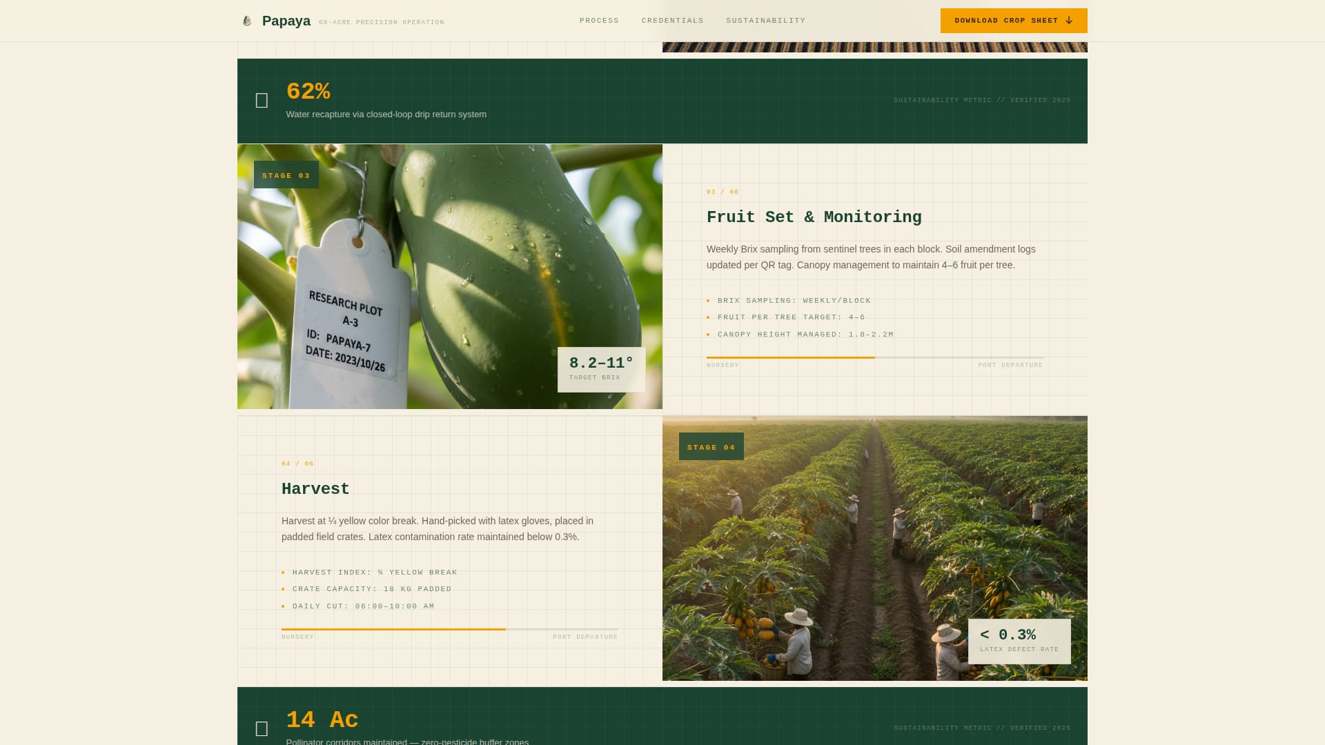 Fruit & Vegetable Farming Specialist Professional Website Template