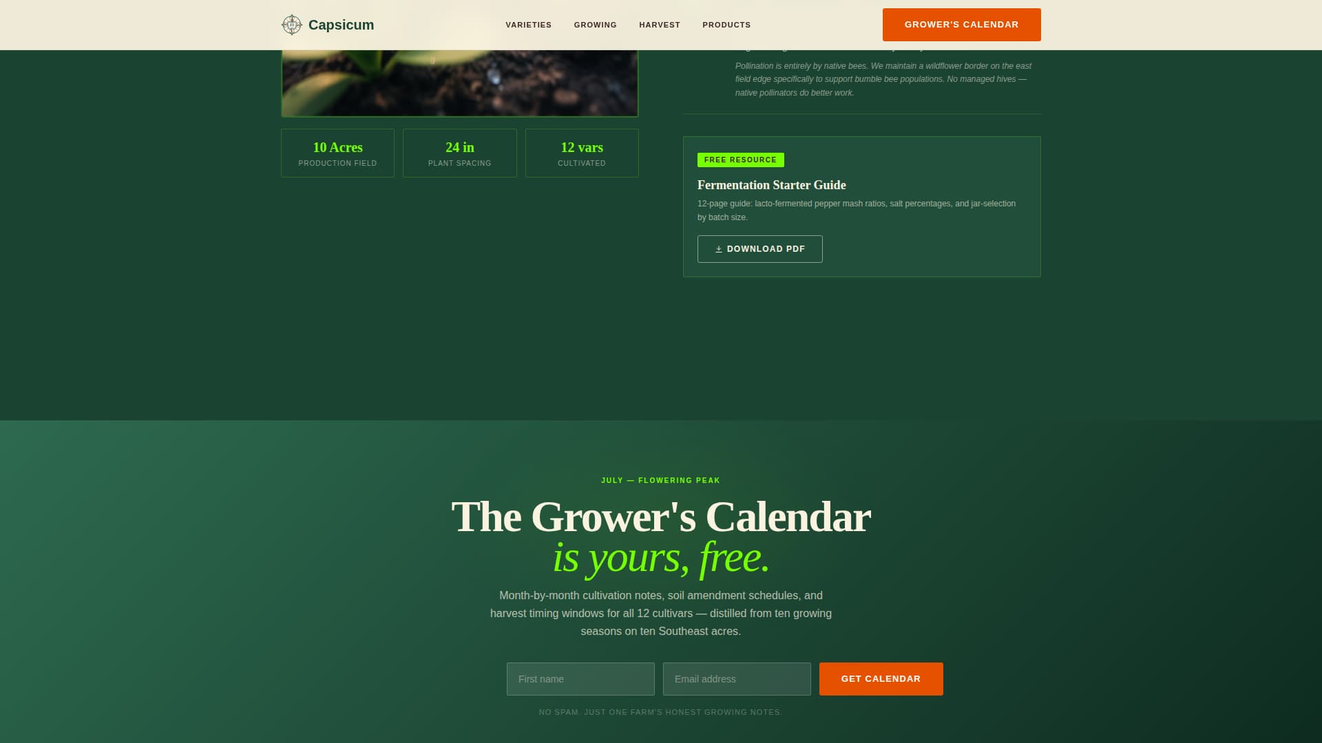 Fruit & Vegetable Farming Professional Website Template