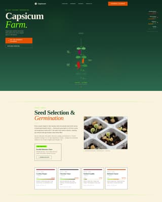 Fruit & Vegetable Farming Professional Website Template