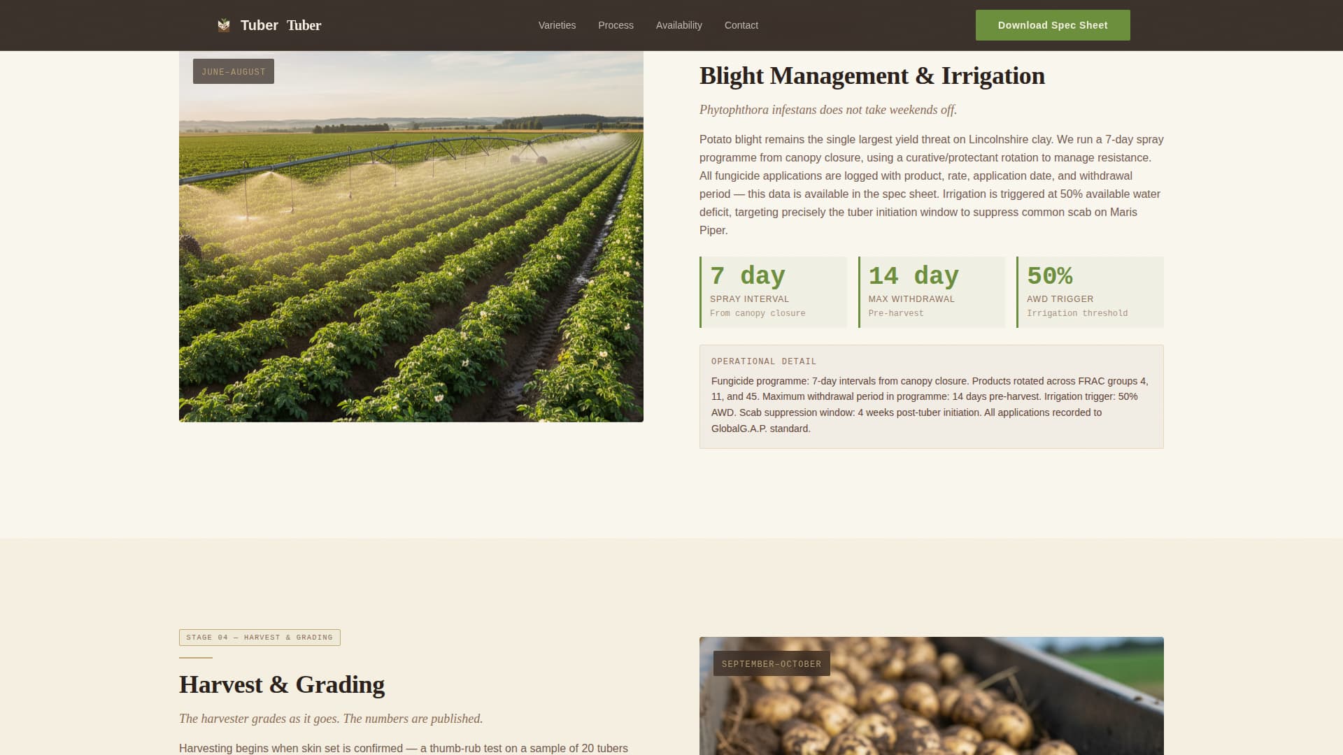 Fruit & Vegetable Farming Advanced Professional Website Template