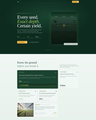 Precision Agriculture Technology Directory Website Template