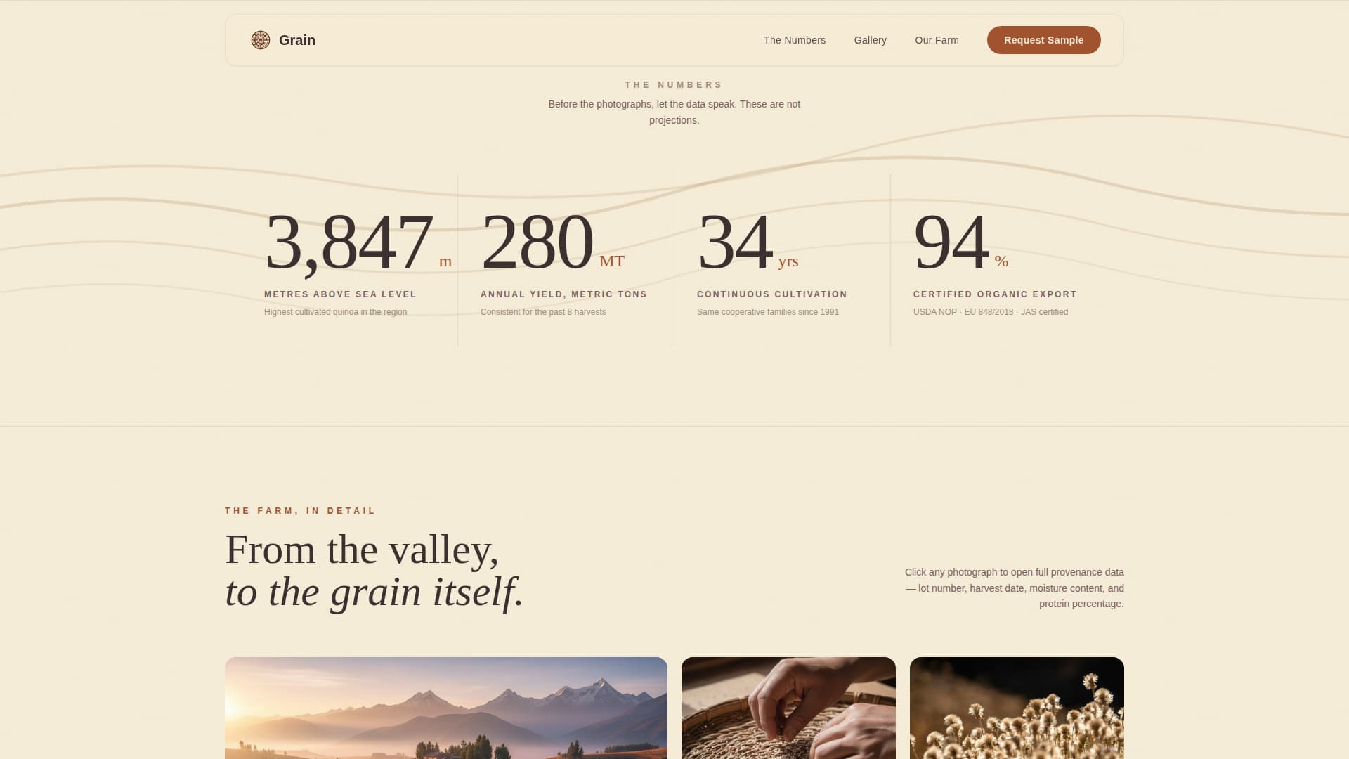 Crop & Grain Farming Professional Website Template