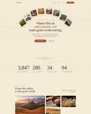 Crop & Grain Farming Professional Website Template