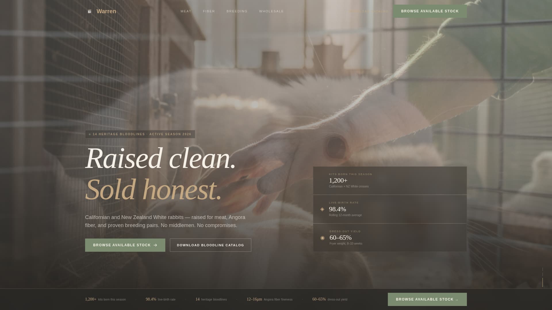 Livestock & Animal Husbandry Professional Website Template