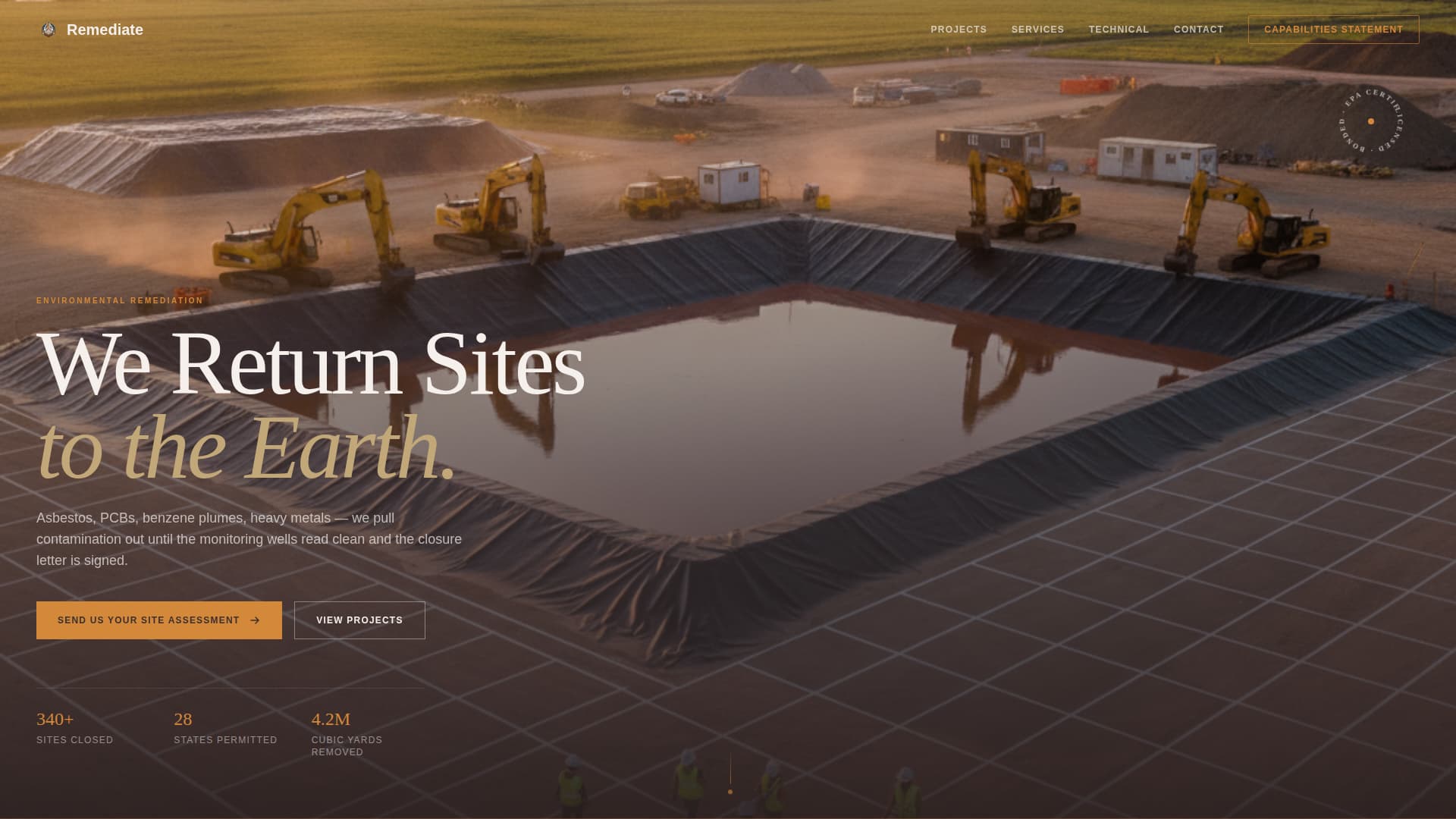 Environmental Consulting Professional Website Template