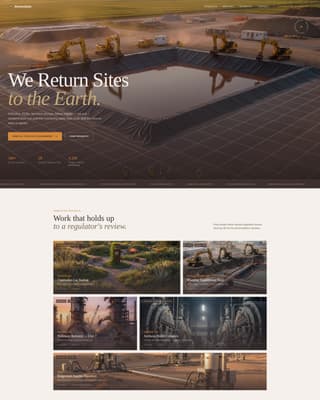 Environmental Consulting Professional Website Template