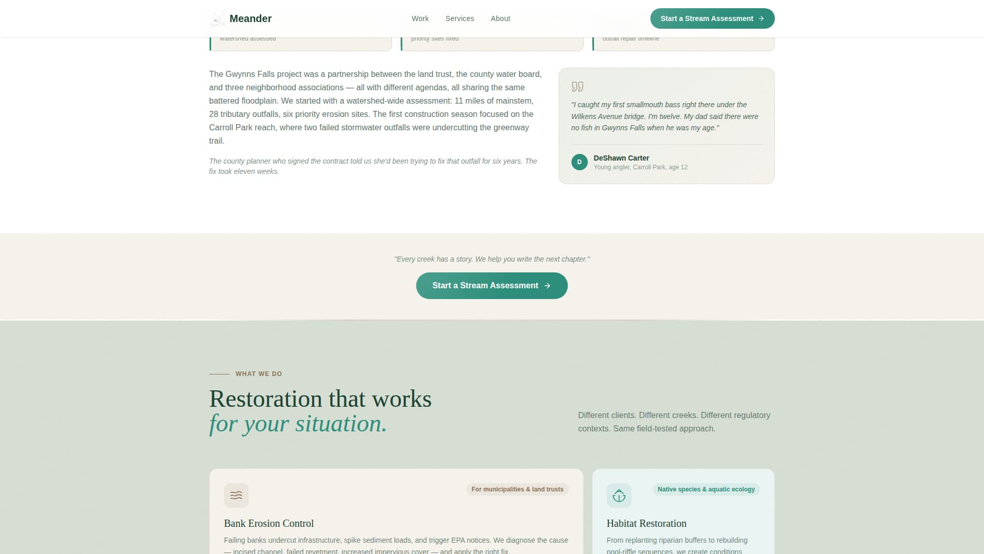 Soil & Water Conservation Specialist Booking Website Template