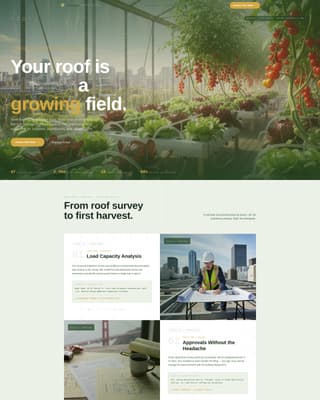 Greenhouse & Indoor Farming Directory Website Template