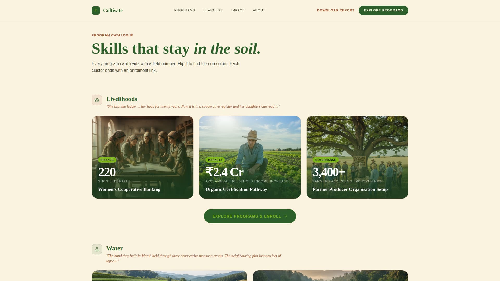Agricultural Education & Extension Education Website Template