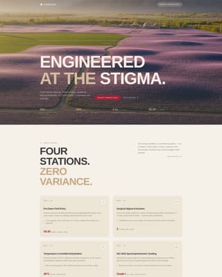 Spice & Herb Farm Specialist Professional Website Template