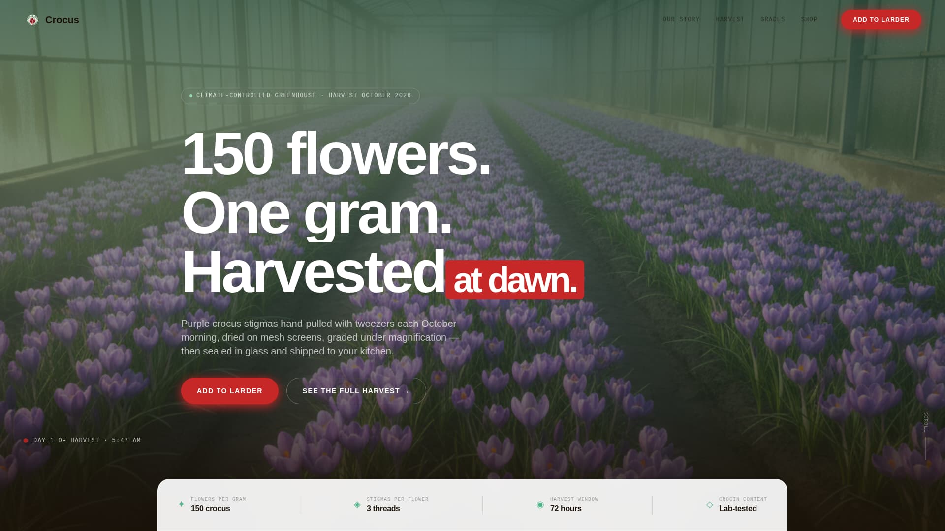 Specialty Farming Pricing Website Template