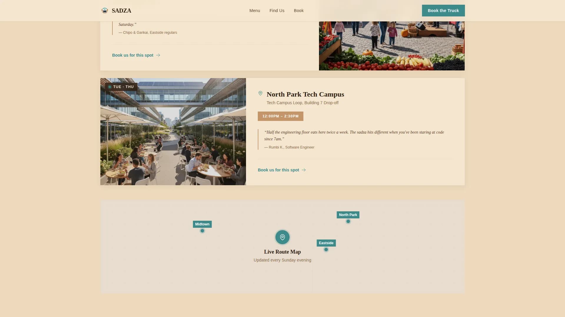 Sadza — Authentic Zimbabwean Cuisine Landing Page Template