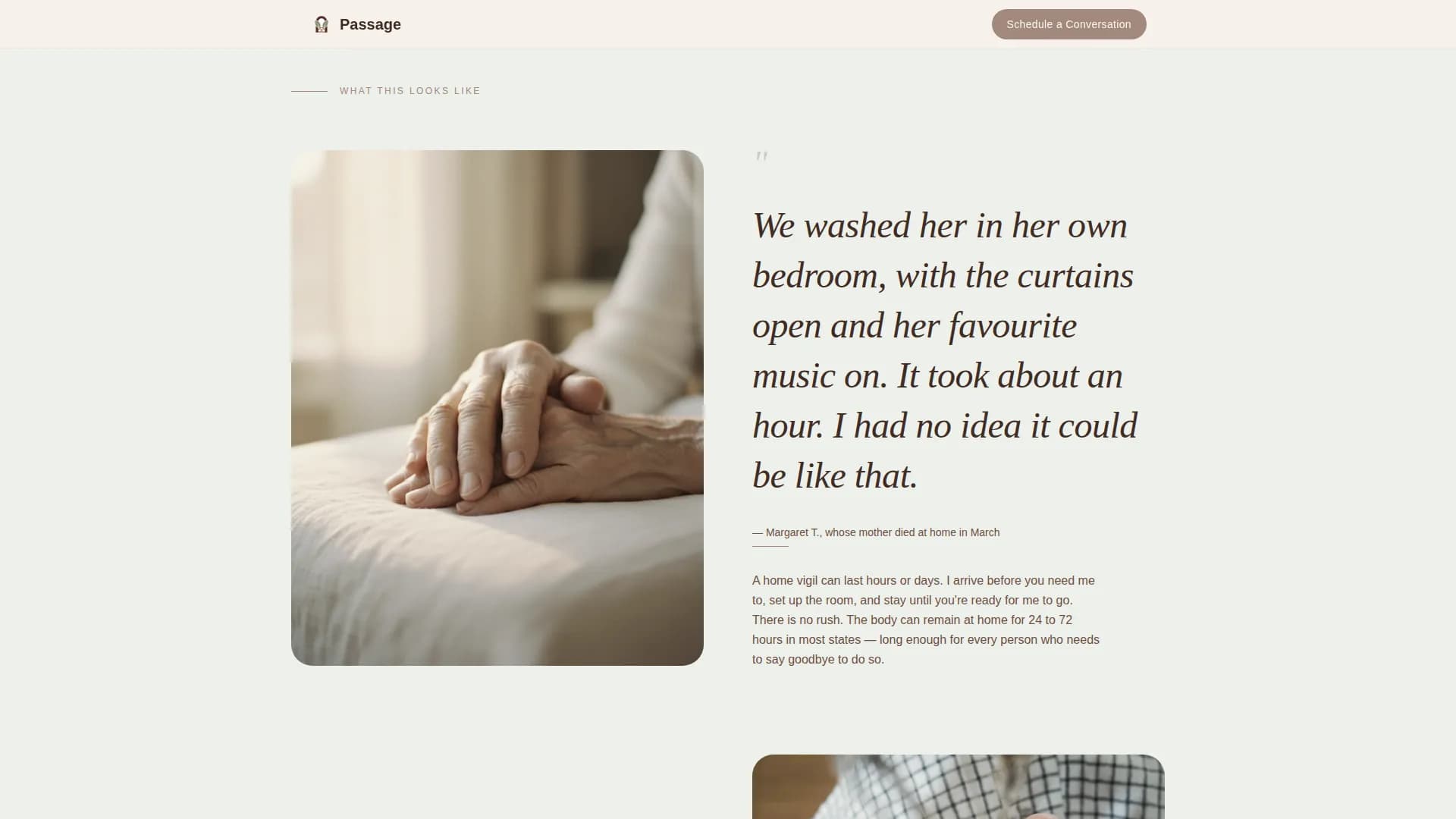Doula — Death Midwife Service Landing Page Template