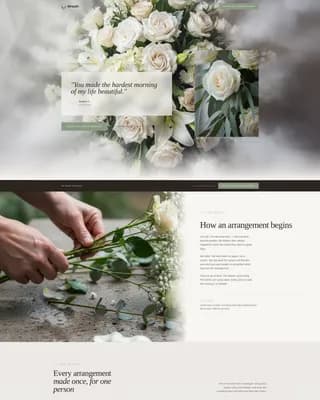 Wreath — Luxe Floral Arrangement Landing Page Template