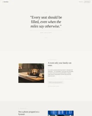 Passage — Live Funeral Streaming Landing Page Template