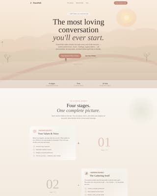 Passage - Compassionate Preplanning Landing Page Template