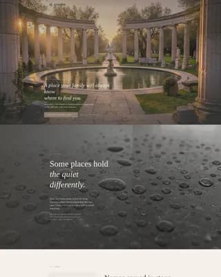 Sanctum - Heritage Memorial Planning Landing Page Template