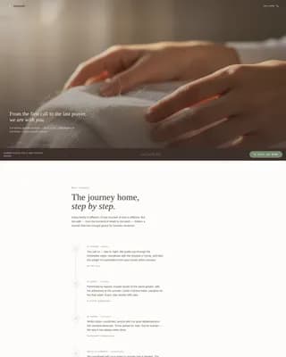 Janazah — Halal Funeral Care Landing Page Template