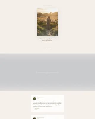 Serenity — Natural Ash Scattering Landing Page Template