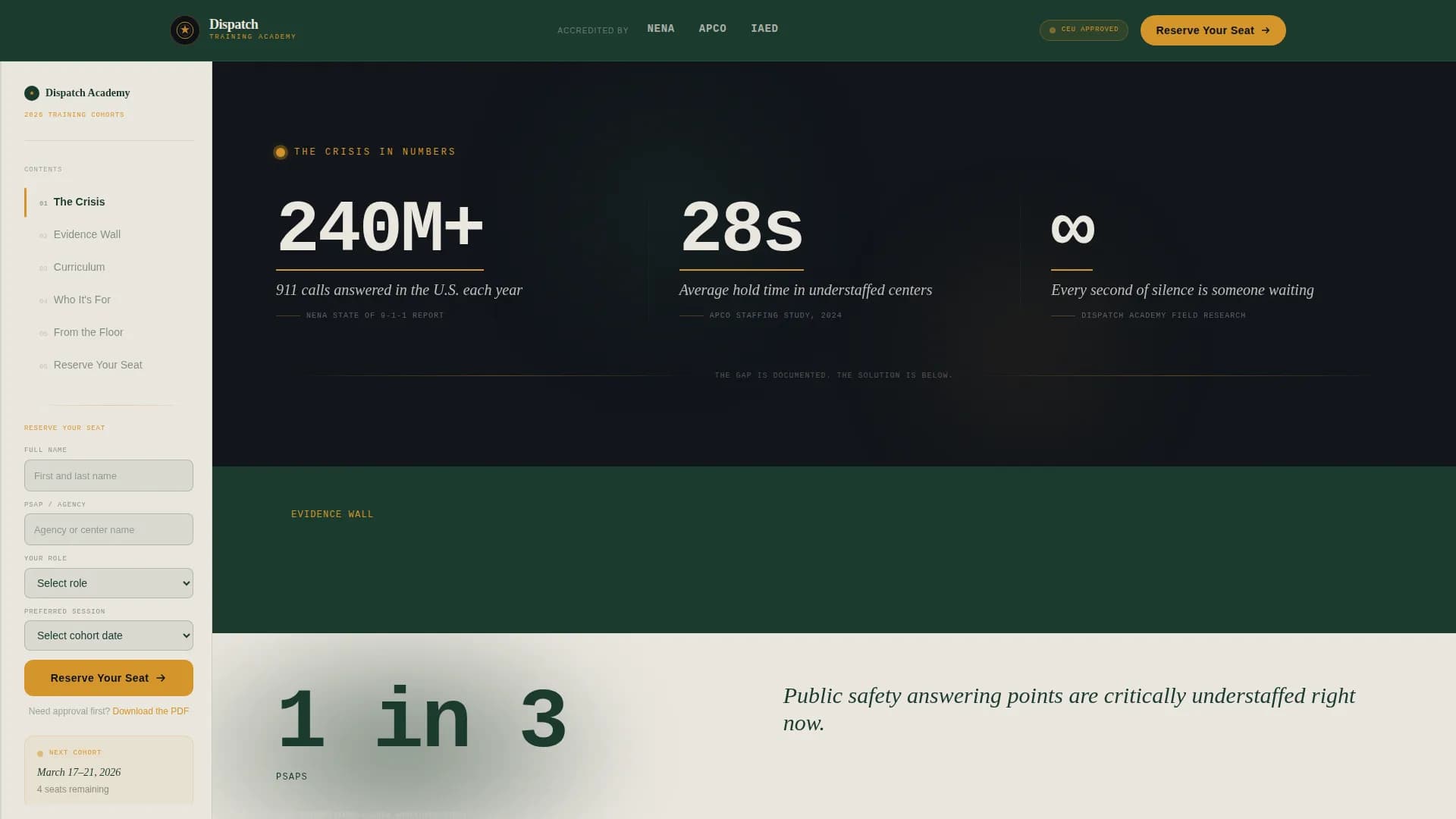 Alert — Professional Emergency Training Landing Page Template