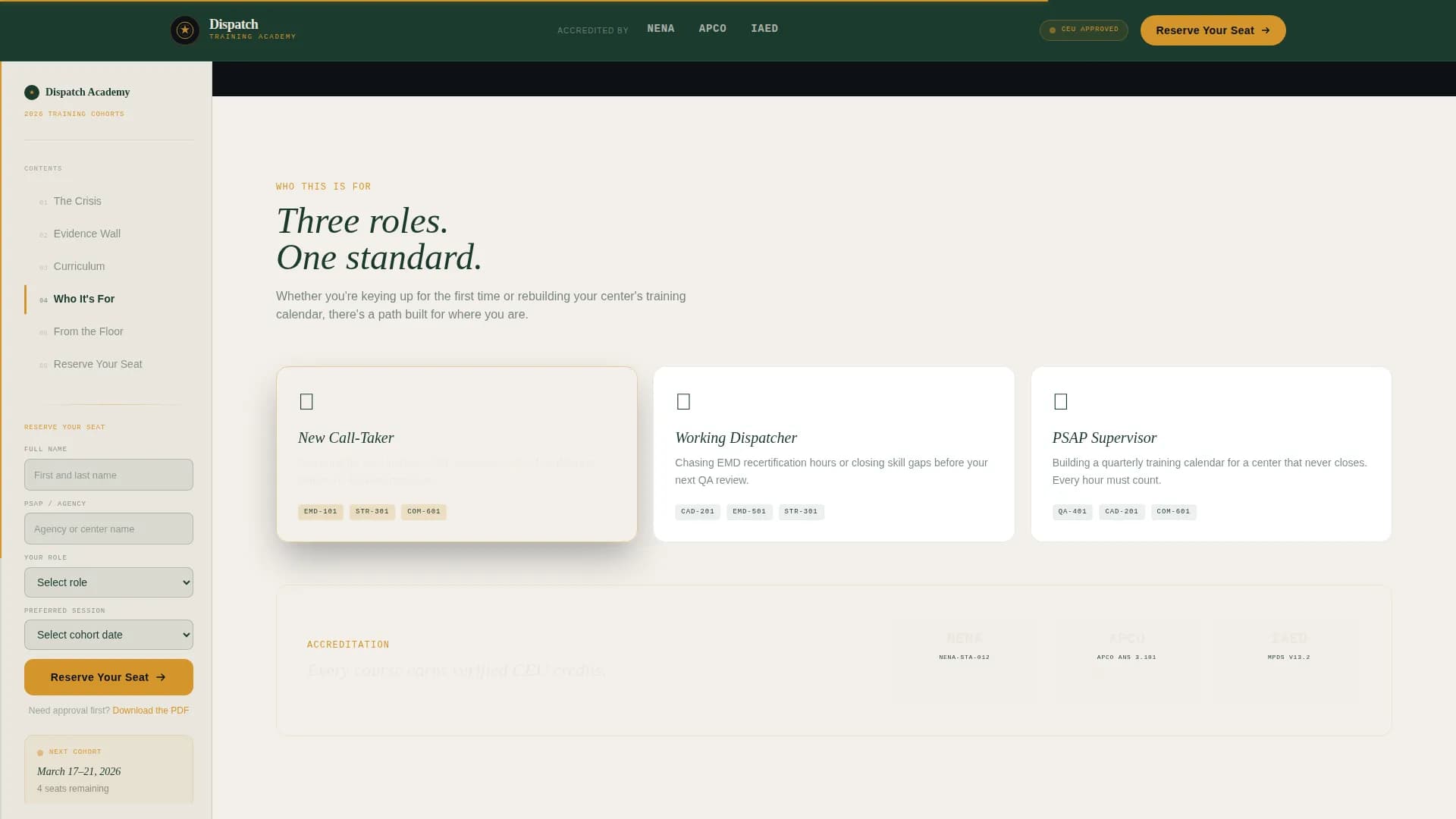 Alert — Professional Emergency Training Landing Page Template
