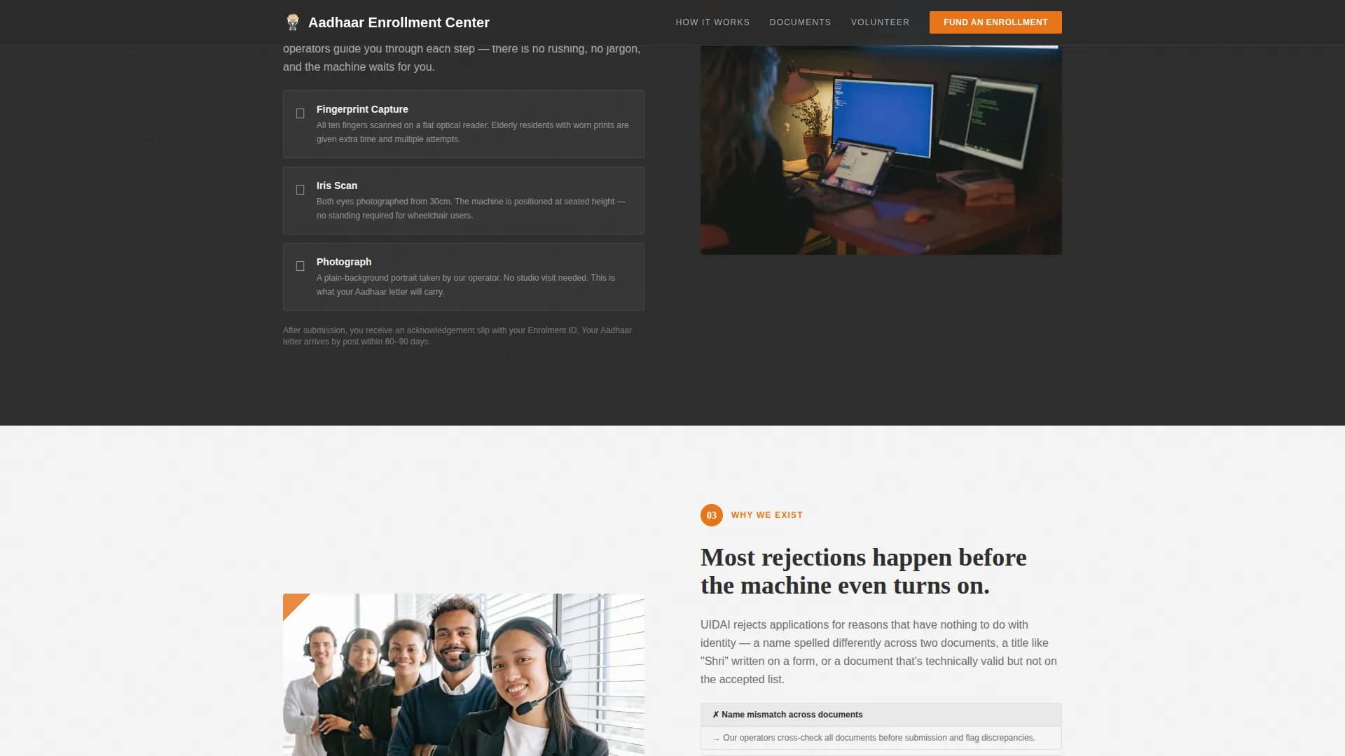 Enroll — Verified Identity Services Landing Page Template