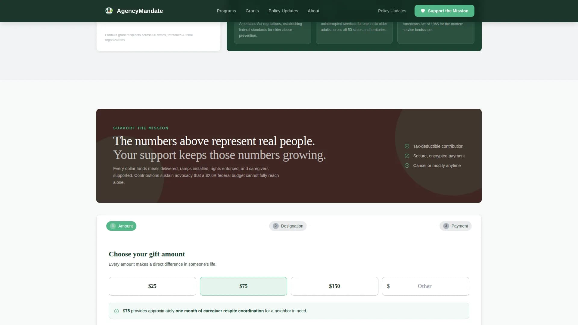 Advocate — Comprehensive Senior Services Landing Page Template