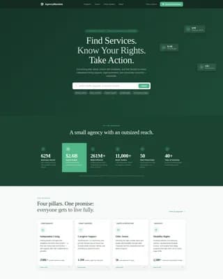 Advocate — Comprehensive Senior Services Landing Page Template