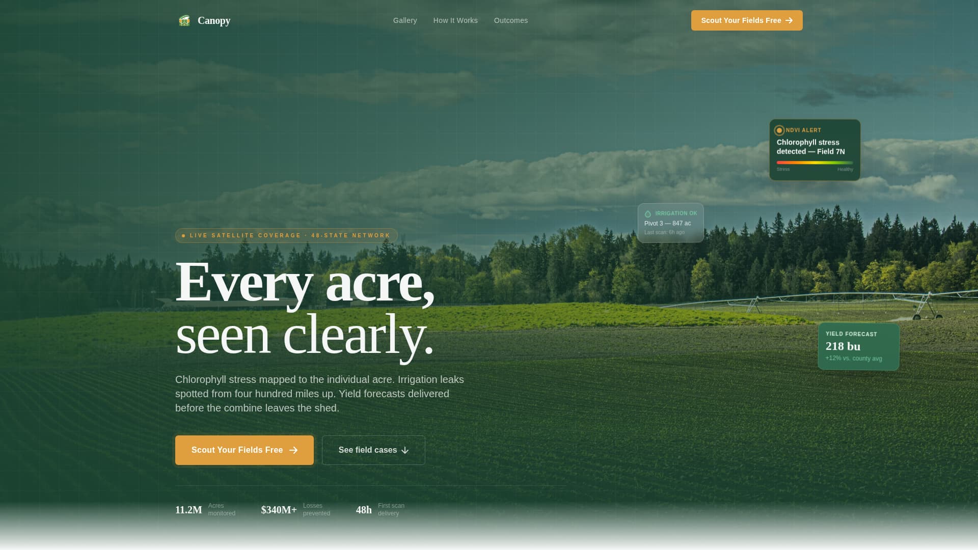 Precision Agriculture Technology Portfolio Website Template