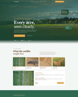 Precision Agriculture Technology Portfolio Website Template