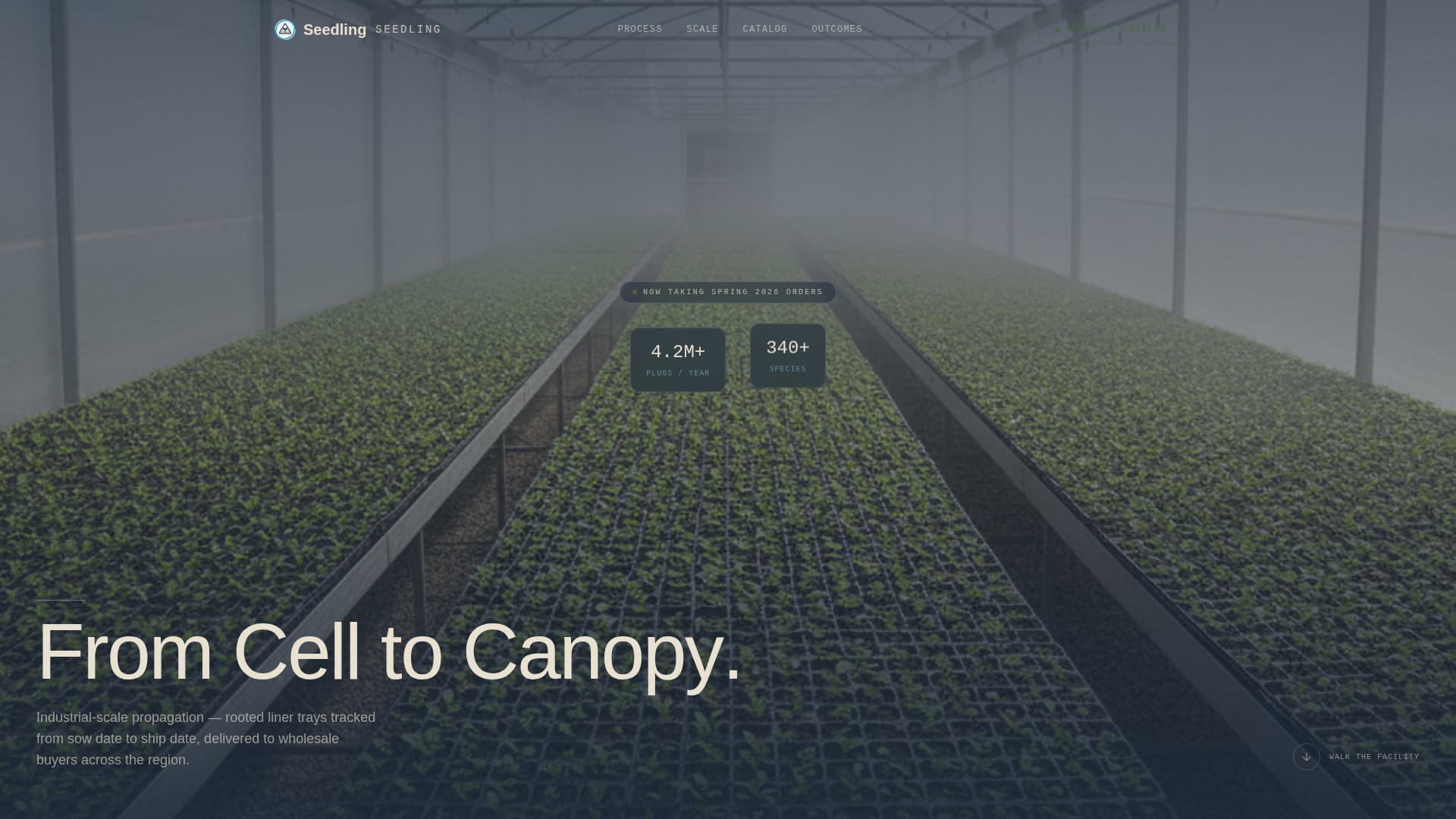 Greenhouse & Indoor Farming Booking Website Template