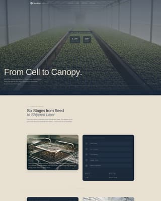 Greenhouse & Indoor Farming Booking Website Template