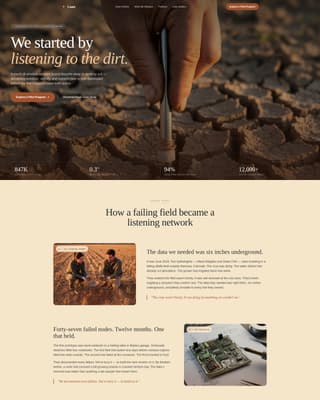 Precision Agriculture Technology Specialist Portfolio Website Template