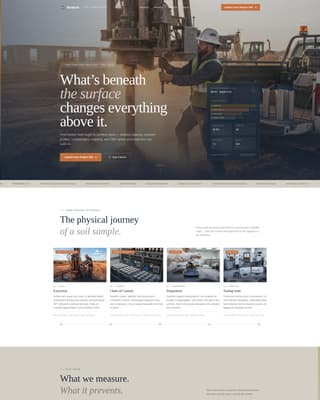 Soil & Water Conservation Specialist Professional Website Template