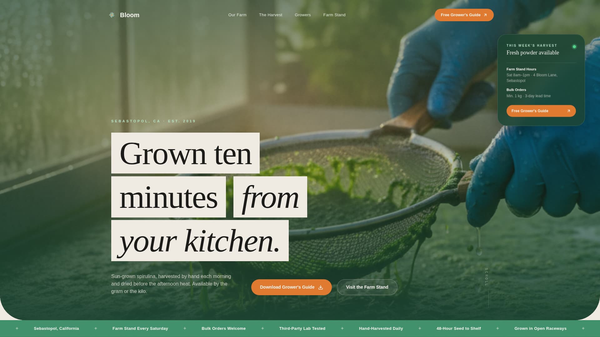 Specialty Farming Expert Professional Website Template