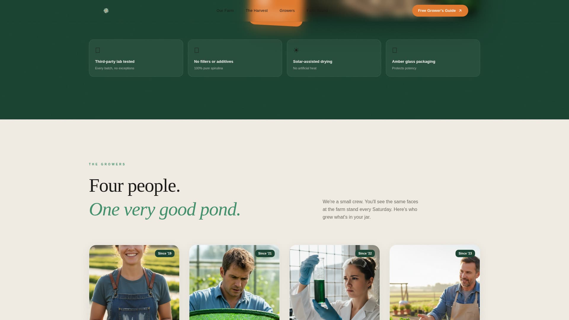Specialty Farming Expert Professional Website Template