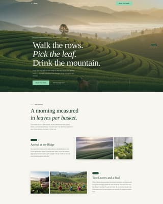 Agri-Tourism & Farm Experience Booking Website Template