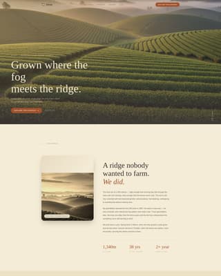 Spice & Herb Farm Blog Website Template