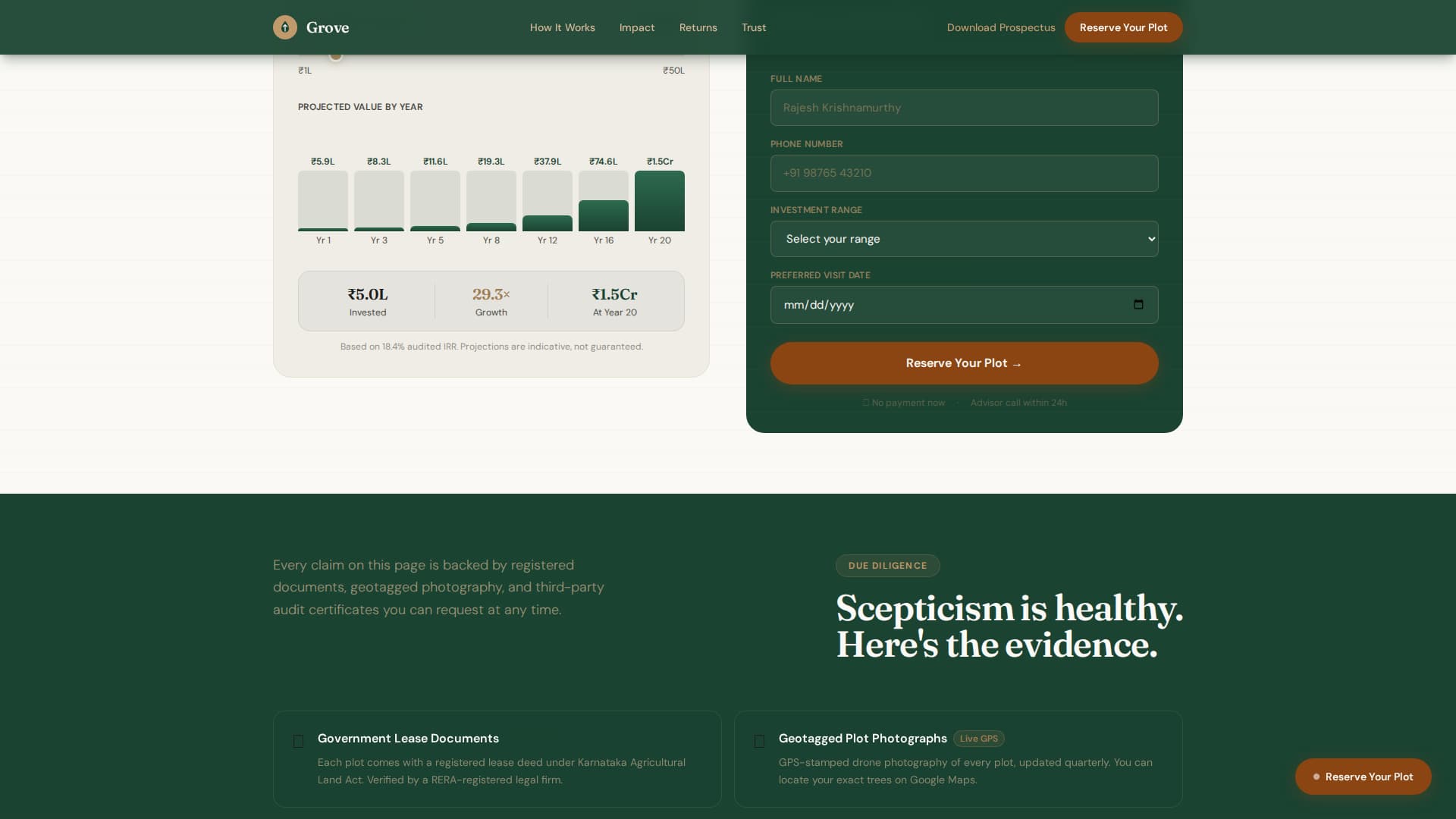 Forestry & Timber Cost Calculator Website Template