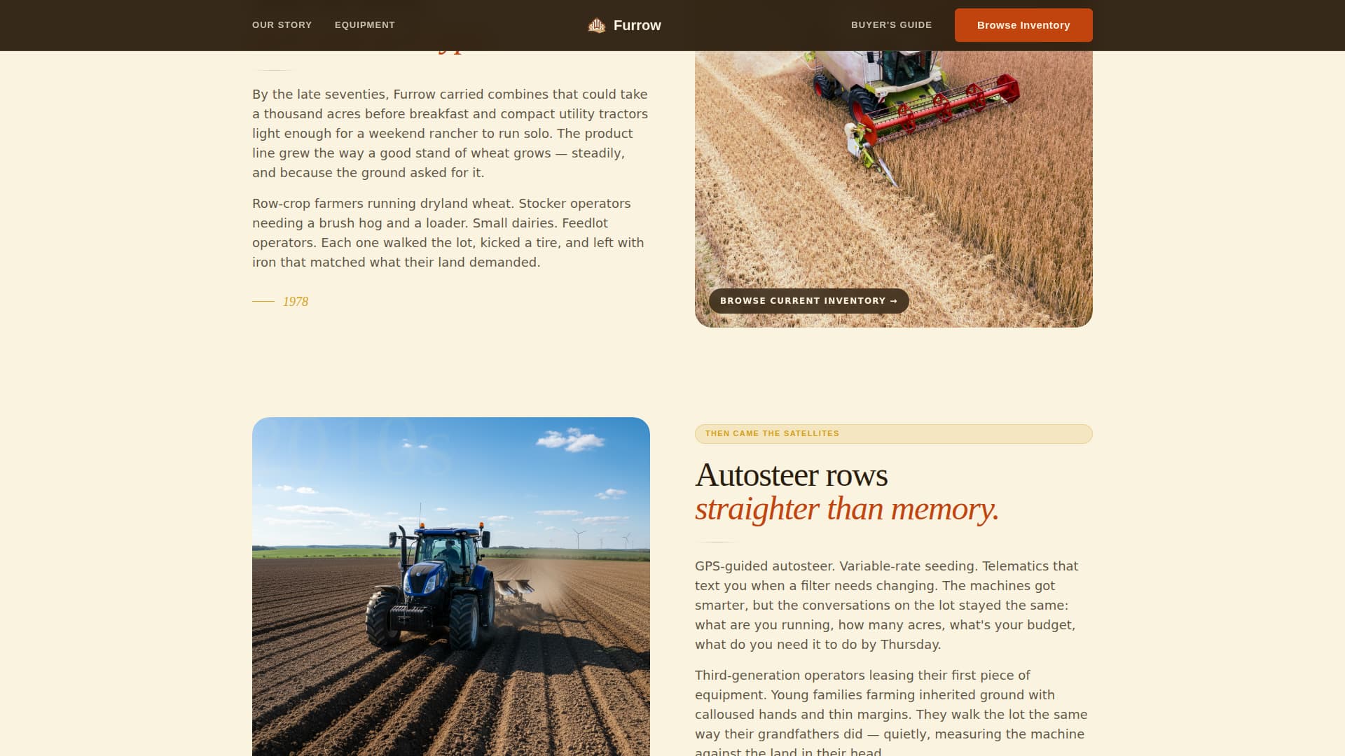 Agricultural Equipment & Supply Professional Website Template