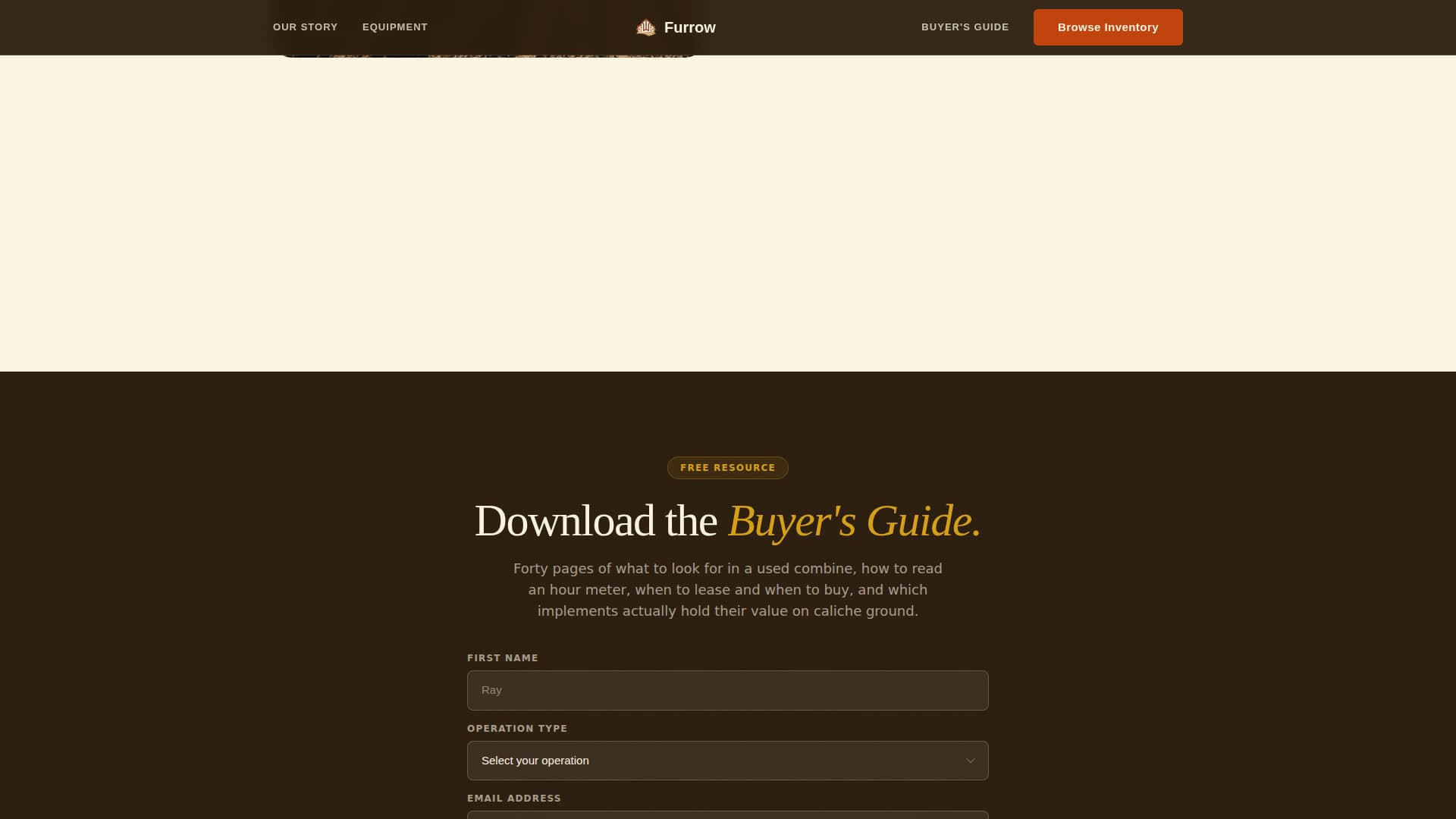 Agricultural Equipment & Supply Professional Website Template