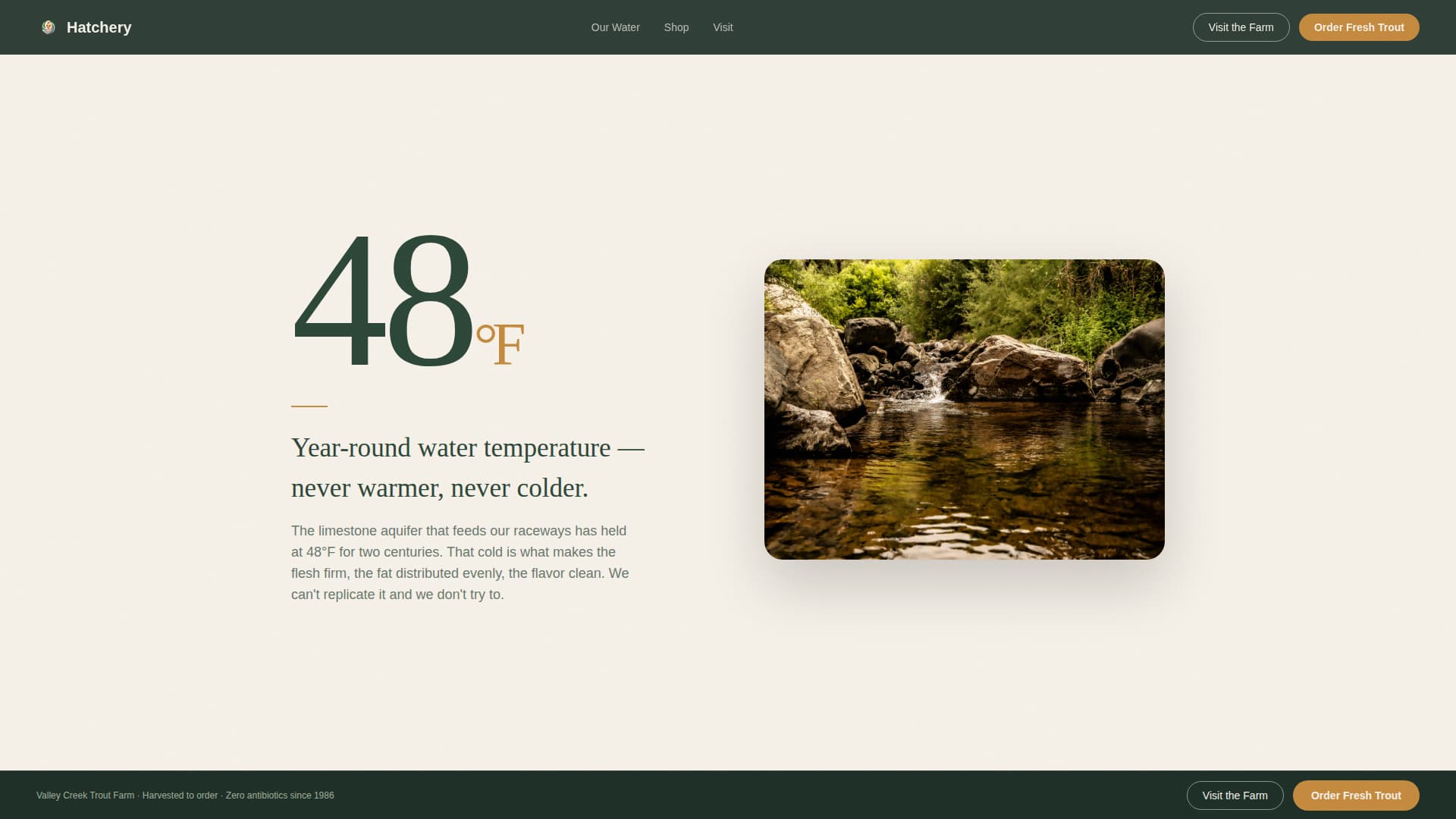Specialty Farming Booking Website Template