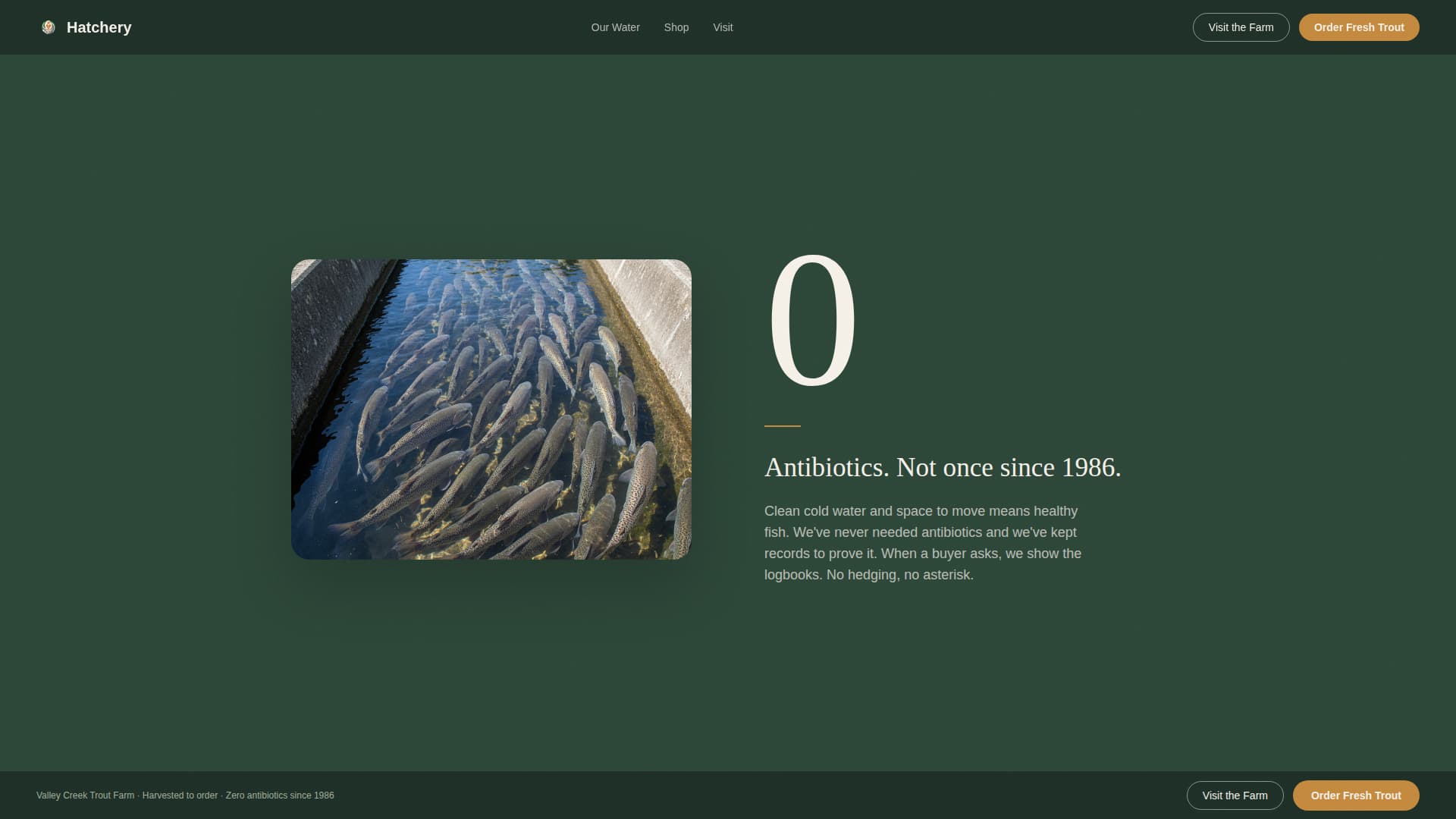 Specialty Farming Booking Website Template
